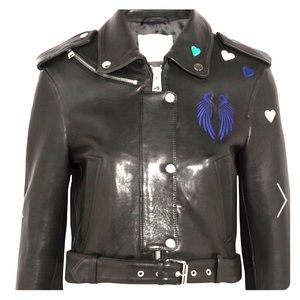 Maje leather moto jacket